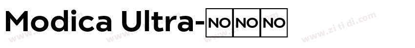 Modica Ultra字体转换